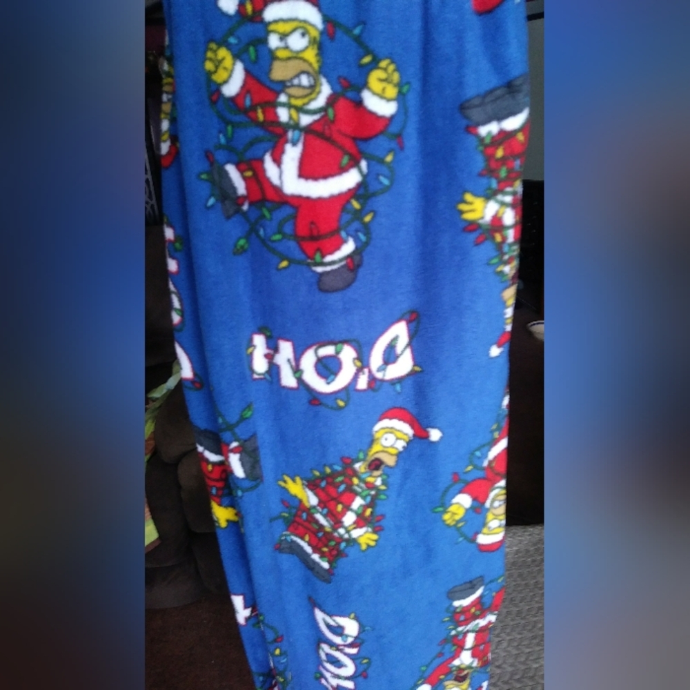 Simpson Christmas Theme Pajama Pants